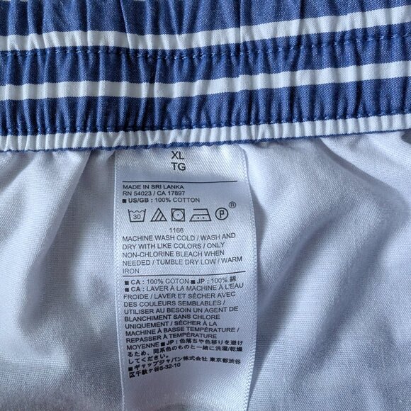 Banana Republic Blue and White Striped Cotton Shorts - Picture 3 of 7